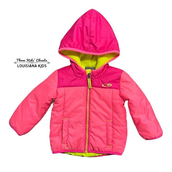 Champion Other - Champion 12m Pink & Neon Yellow Lightweight Fleece Lined Coat